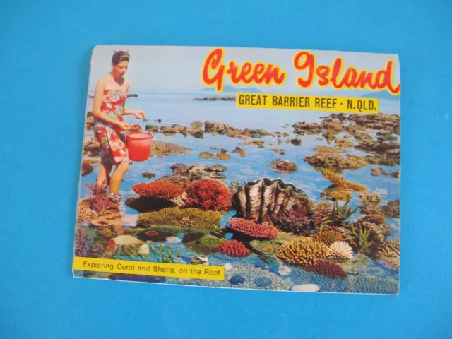 Green Island Great Barrier Reef N Queensland Souvenir Foldout Colour Views