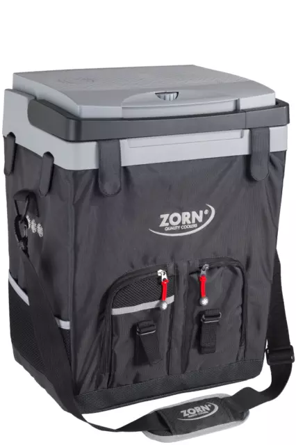 Zorn Electric Coolbox Soft Cooler 30L 12V & 230V AC Mains Plug Picnic Car