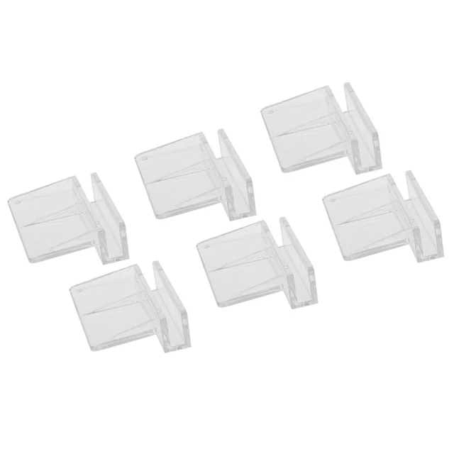Acuario 20pcs Soporta Abrazadera Cubierta Acuario Transparente para