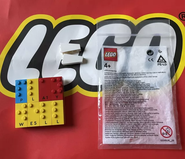 LEGO PLAY DAY Play Well Braille Employee Gift Complete £64.95 - PicClick UK