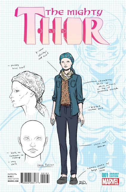 Mighty Thor (2nd Series) #1E VF/NM; Marvel | 1:20 variant design - we combine sh