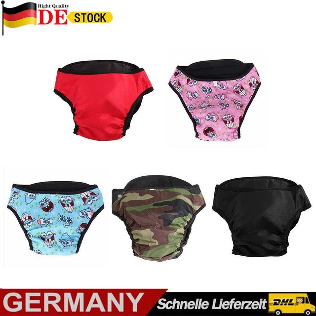 XS bis XXL Hundewindel Waschbar Hygienehose Schutzhose Läufigkeitshose Hund Hose