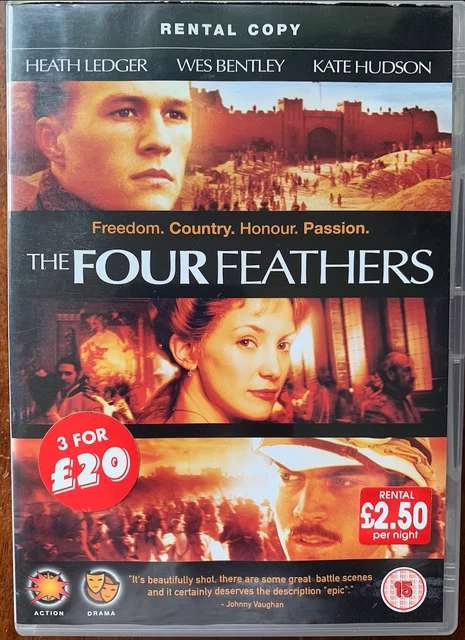 Quatre Plumes DVD 2002 Britannique War Film Classique Largeur / Jocker Location