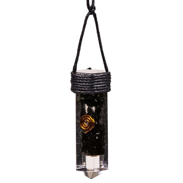 Orgonite -Pendentif Orgonite en Shunghite - avec cordon