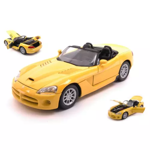 DODGE VIPER SRT-10 2003 YELLOW 1:18 MotorMax Auto Stradali Die Cast Modellino