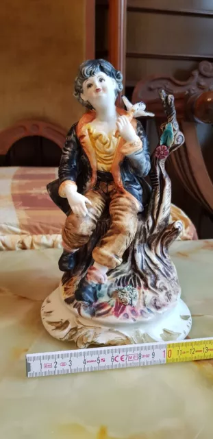 Statua di porcellana Capodimonte, vintage originale 