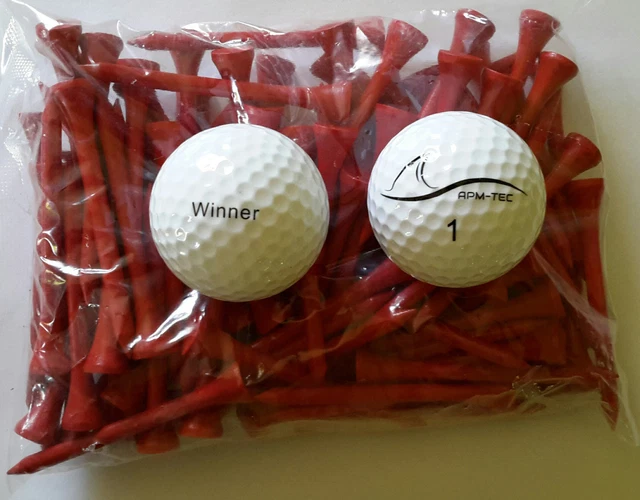 100 Stück Orange Turnier Golfbälle Z-03 NEU