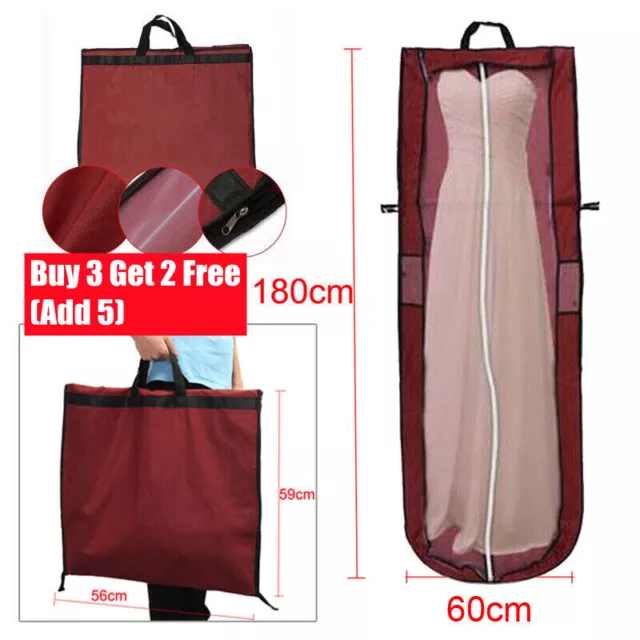 Garment Dress Cover Long Bridal Wedding Dresses Gown Zip Clothes Big Storage Bag