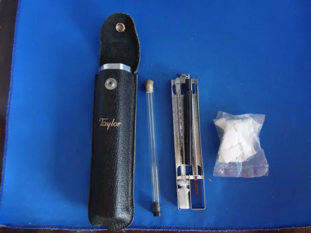 Vintage Taylor 1325 Pocket Sling Psychrometer Relative Air Humidity Tester USA