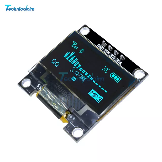 0.96" I2C IIC Serial 128X64 128*64 Blue OLED LCD LED Display Module for Arduino