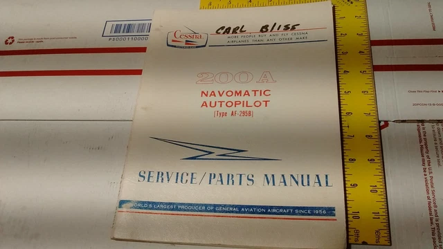 CESSNA 200A NAVOMATIC Autopilot Service Parts Manual AF 295B BLUE £39.27 -  PicClick UK