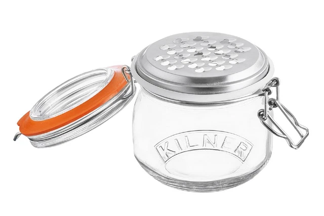 Edelstahlreibe Set + Glas Käsereibe Lebensmittel Hand Küchen Reibe Raspel 500 ml