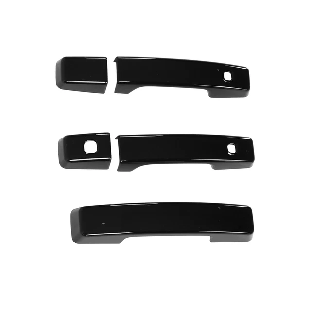 (Noir Piano)5pcs Couvercle De Poignée De Porte Extérieure ABS De Remplacement
