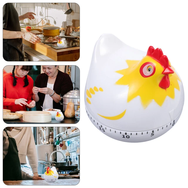 COOKING REMINDER CLOCK Mechanical Timer Roast Chicken Boiled Eggs £6.99 ...