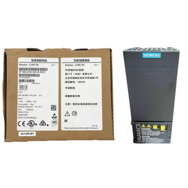 New Siemens 6SL3210-1KE13-2UF2 6SL32101KE132UF2 G120C RATED POWER 1,1KW