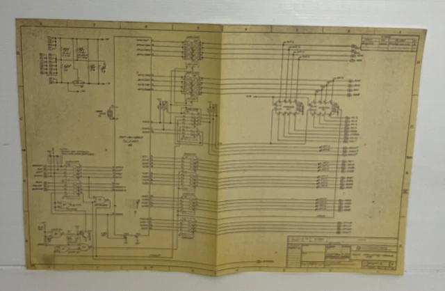 SC/MP APPLICATION MODULE CPU Technical Drawing 1976 Approx 43 X 28cm ...