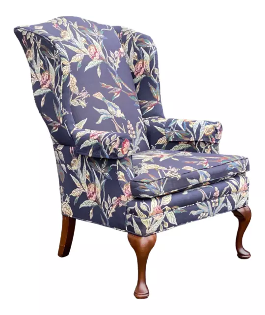 Vintage Pennsylvania House Floral Wingback Wing Chair