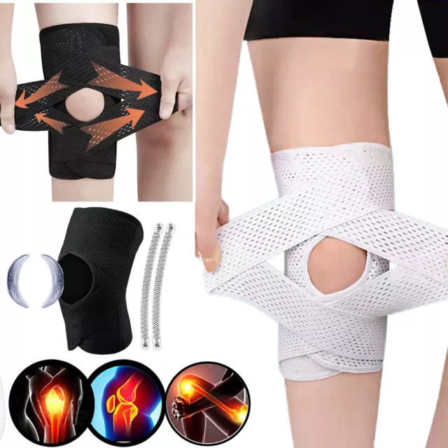 Kniestütze Kniebandage Knie Schmerzen Kompression Sport Bandage Knieschoner Bein