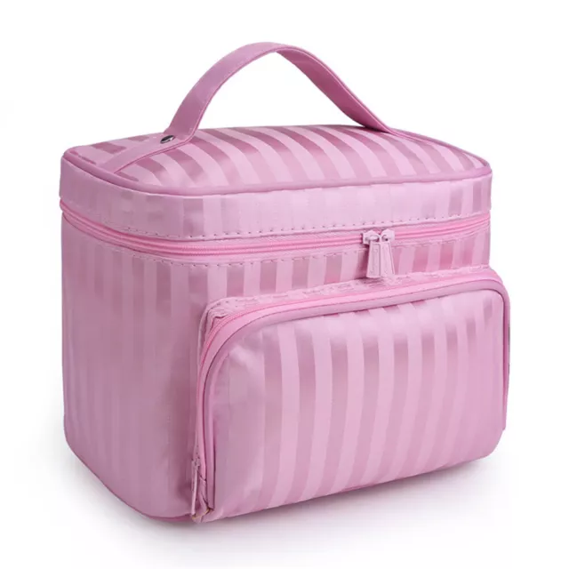 Large Professional Cosmetic Case Makeup Bag Storage Handle Organizer Travel Kit