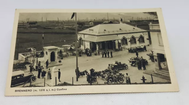 Cartolina BRENNERO Confine Edificio R.A.C.I. viaggiata 1933