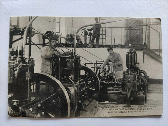 Cpa 10 Mailly Camp. Lift Factory Interior.