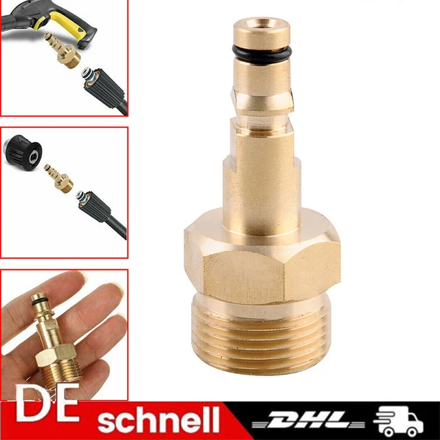 Hochdruckreiniger Adapter - 12mm Schnellkupplung Aus Messing Für Reinigungspistolen