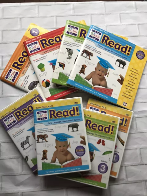 Your Baby Can Read Starter DVDs , Books & Review DVD Incomplete Set -see Picturs