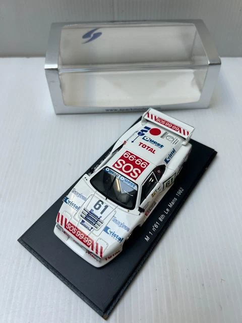 SPARK 1/43 – BMW M1 Le Mans 1981 – Modèle Résine S6404 – Neuf