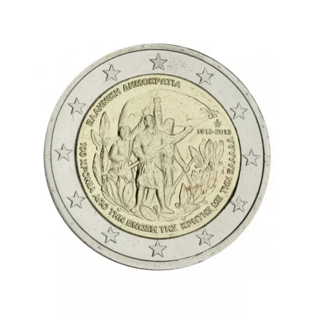 2 euros commémorative Grèce 2013 - Rattachement de la Crète.