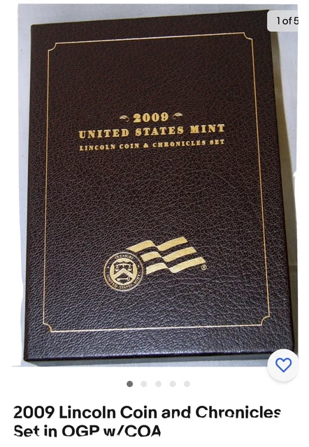 2009 U. S. Mint Lincoln Five-Coin & Chronicles Set w/COA