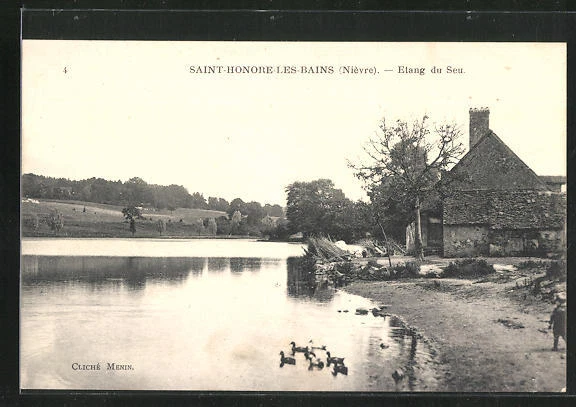 CPA Saint-Honore-les-Bains, Etang du Seu