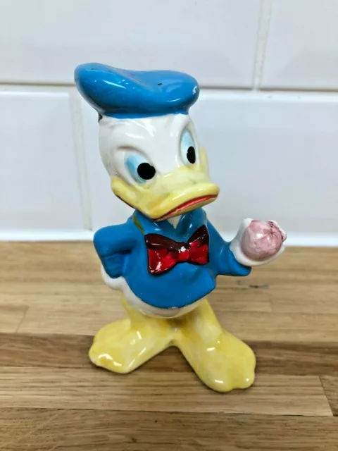 Vintage Ceramic Walt Disney Donald Duck Figurine ~ Japan