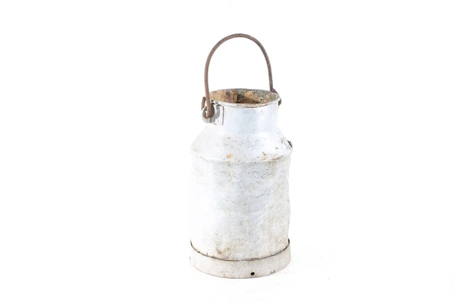 Antiguo Jarra de Leche Milchkübel con Mango Vintage Deco Decoración