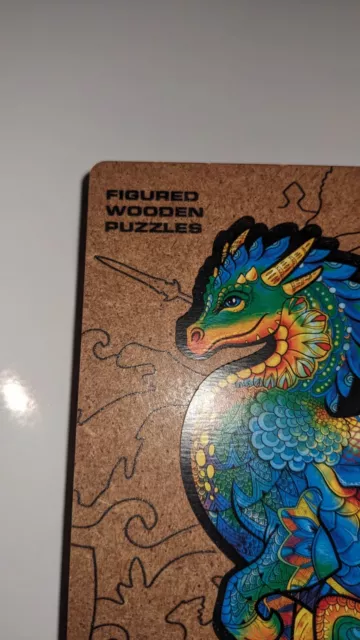 UNIDRAGON Wooden Jigsaw Puzzle GUARDING DRAGON 97 PIECES SIZE S 3