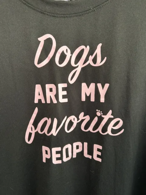 Dogs Are My Favorite T-shirt Womens M -NWT