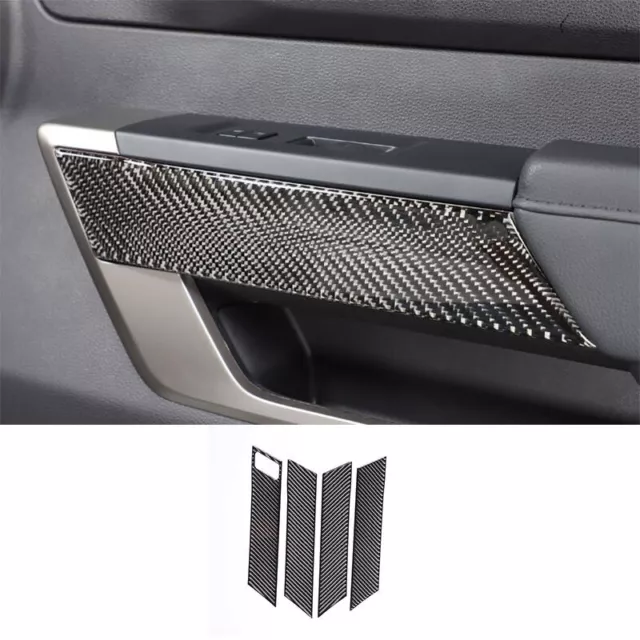 FOR TOYOTA TUNDRA 20222024 Real Carbon Fiber Interior Door Armrest