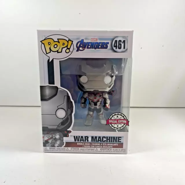 Funko Pop Vinyl Marvel Avengers War Machine Special Edition No 461 + Protector