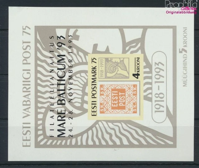 Briefmarken Estland 1993 Mi Block6 (kompl.Ausg.) postfrisch(9276892