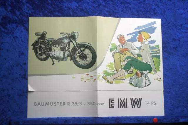 EMW R 35/3 1953 Prospekt (M1152) FAKSIMILE Archiv Verlag