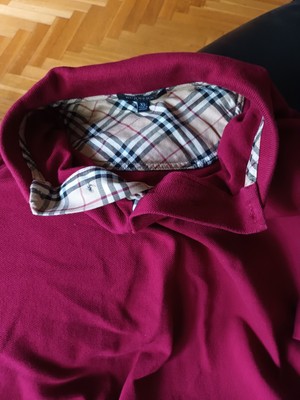 128 cm Burberry Polo BURBERRY enfant rayé brodé manches longues 8 ans 
