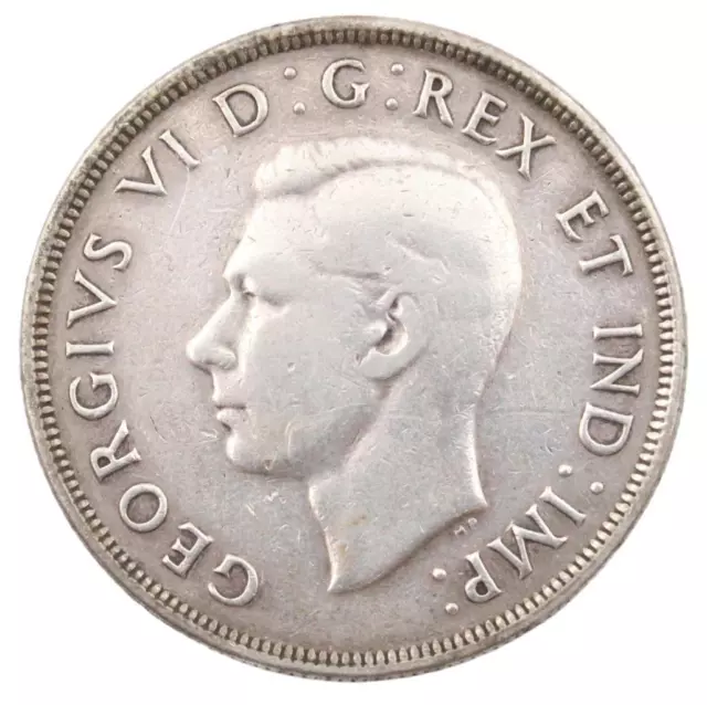 1947 Blunt-7 Canada silver dollar G/VG coin 2
