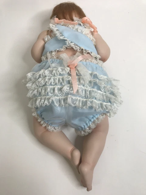 The Ashton-Drake Galleries "Good As Gold" Porcelain Sleeping Baby 6