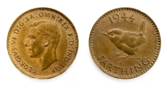 Farthing 1937 to 1956 Elizabeth and George VI Choice of Date 3