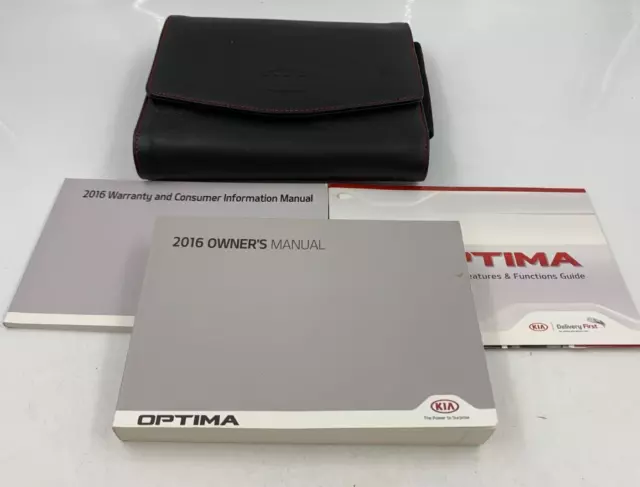 2016 Kia Optima Sedan Owners Manual Handbook Set with Case OEM H03B47066