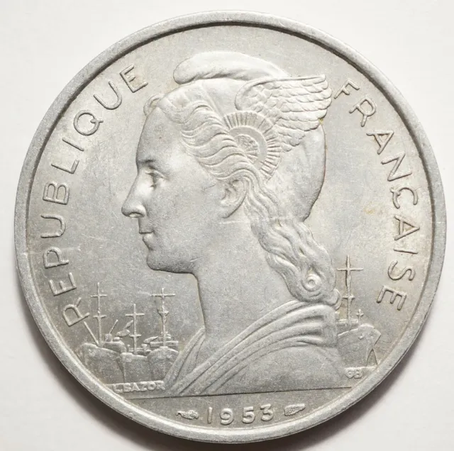 Madagascar : 5 Francs 1953