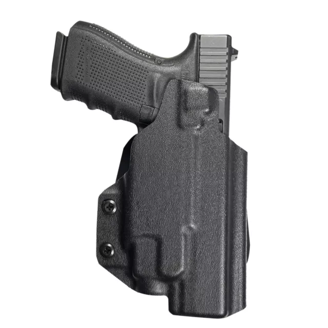 BLACKHAWK! Stache IWB Premium Glock 17/19/19X/22/23/31/32/44/45/47 with  Surefire X300 Inside the Waistband Ambidextrous Holster - Black