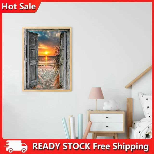 Kit vernice a olio tramonto spiaggia per numeri disegno immagine decorazione parete