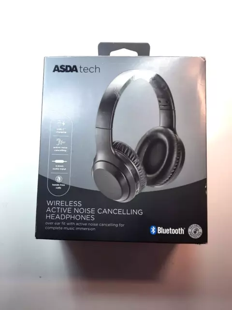 ASDA TECH WIRELESS Active Noise Cancelling Headphones 8.59