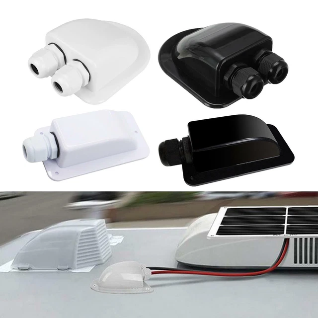 ROOF SOLAR PANEL Double/Single Cable Entry Gland Junction Box Motorhome