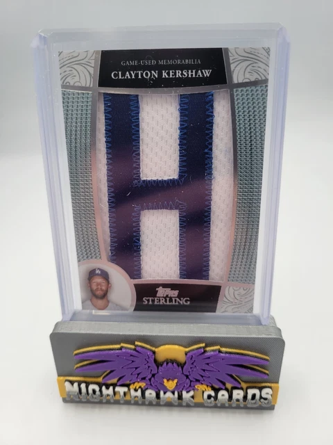 2023 Topps Sterling Baseball Clayton Kershaw 1/1 Jersey Letter Patch LA Dodgers